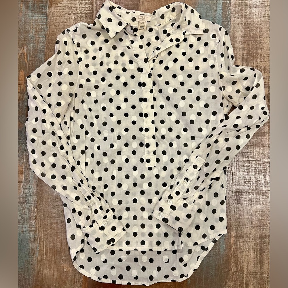 J. Crew popover blouse XXS